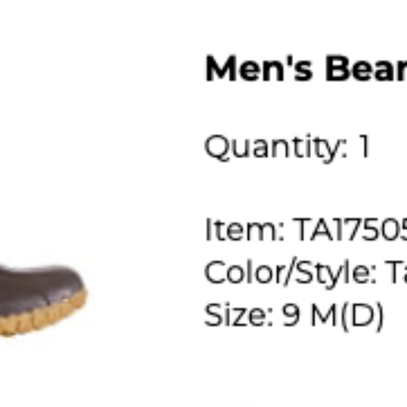 L.L. Bean Men's Bean Boots, 8", Size 9 - Picture 2 of 2